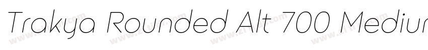 Trakya Rounded Alt 700 Medium字体转换